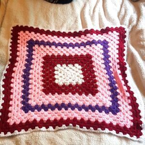 Crochet Mini Blacket Table Cloth Boho Hippy Grannycore Granny